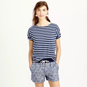 NWT J.Crew Pull On Palm Tree Short Sz 0
